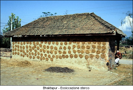 Bhaktapur - Essiccazione sterco